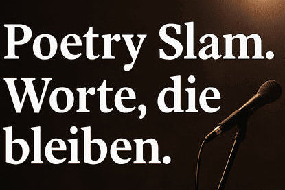 Poetry Slam Illustration mit Text